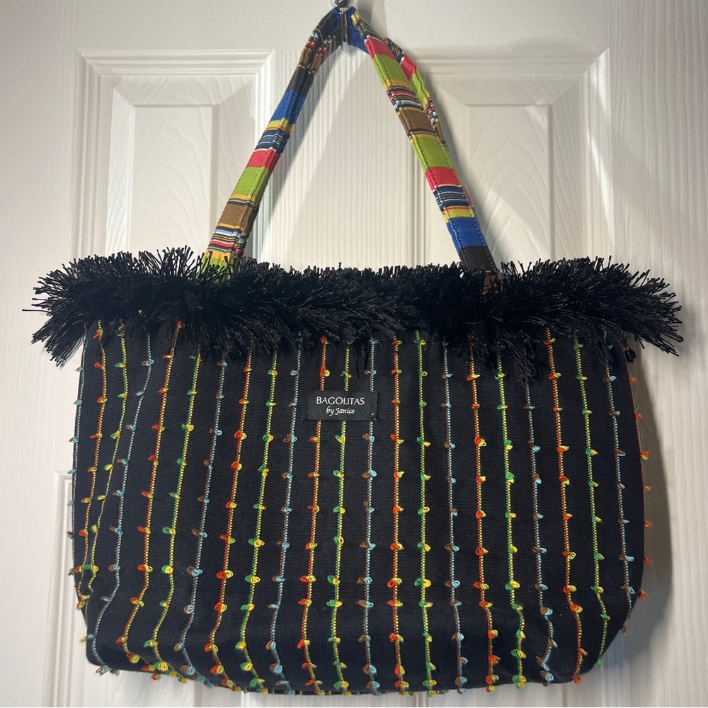 Bagolitas Janice Striped Multicolor Purse Handbag Women’s Fashion Bag